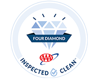 AAA Four Diamond, Inspected Clean badge