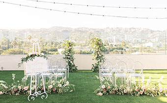 La Peer Rooftop wedding set-up