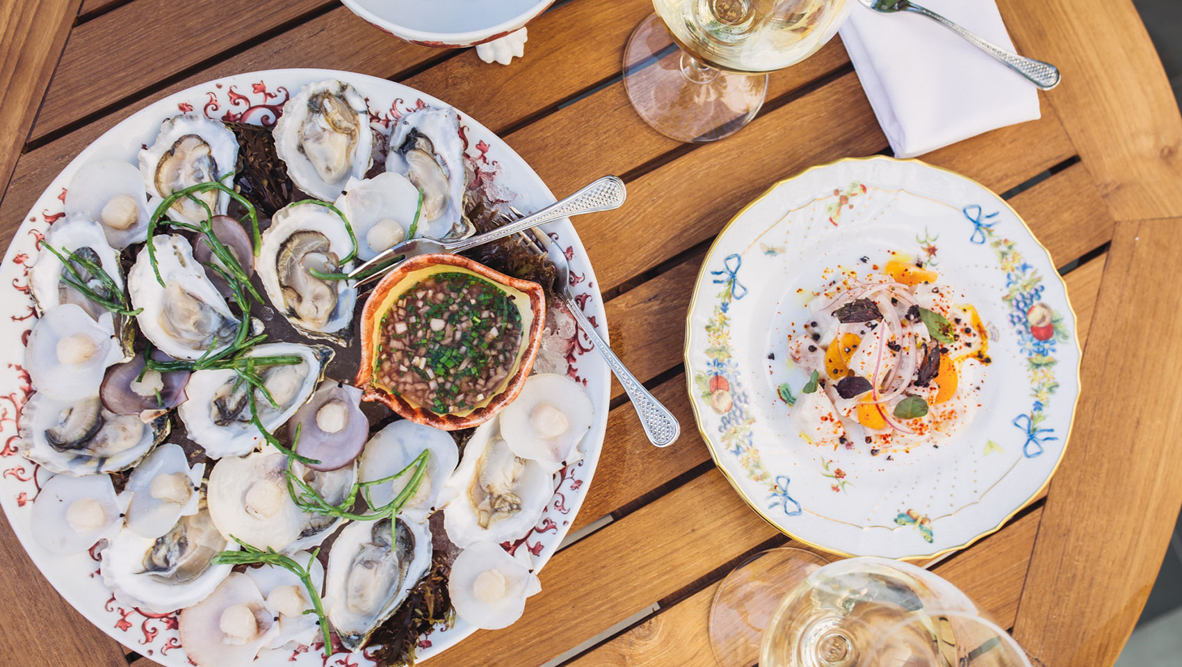 Oysters & Seafood Dish