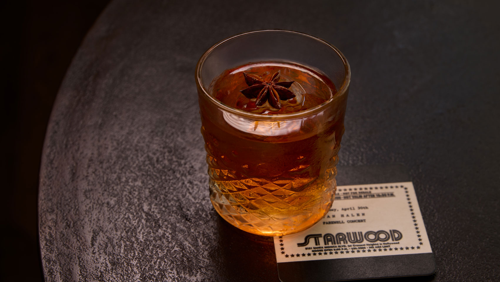 whiskey drink at no rose