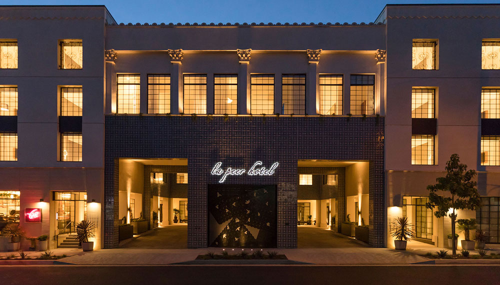 kimpton los angeles la peer hotel exterior entry