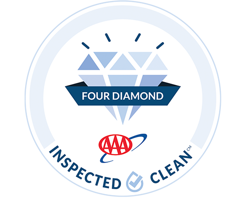 AAA Four Diamond, Inspected Clean badge