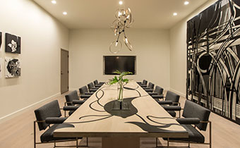 kimpton los angeles la peer hotel boardroom meeting