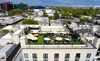 La Peer Rooftop event set-up