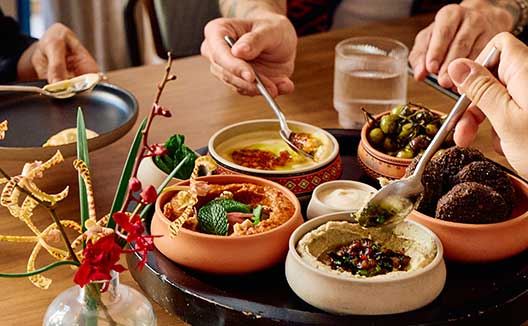 diners enjoy LadyHawk dishes
